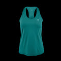 product photo of the Women's pursuit tech tank in colorway Electric Mint with a small HIMALI logo on the left chest
