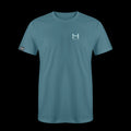 product photo of the mens pursuit short sleeve tech tee in colorway FROZEN BLUE with a small HIMALI logo on the left chest