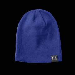 a close up product photo of the HIMALI Backcountry Beanie in colorway Purple Horizon