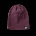 a close up product photo of the HIMALI Backcountry Beanie in colorway Mountain Plum