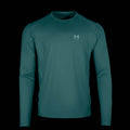 product photo of the mens pursuit long sleeve tech tee in colorway DARK TEAL with a small HIMALI logo on the left chest