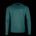 product photo of the mens pursuit long sleeve tech tee in colorway DARK TEAL with a small HIMALI logo on the left chest