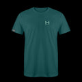product photo of the mens pursuit short sleeve tech tee in colorway DEEP TEAL with a small HIMALI logo on the left chest