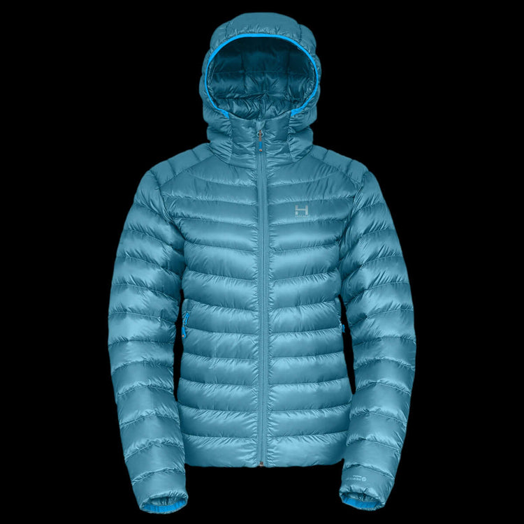 WOMENS ACCELERATOR DOWN JACKET (HOODED)