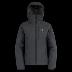 a product photo of the womens ascent stretch hoodie with 100g primaloft gold insulation in colorway DEEP SPACE