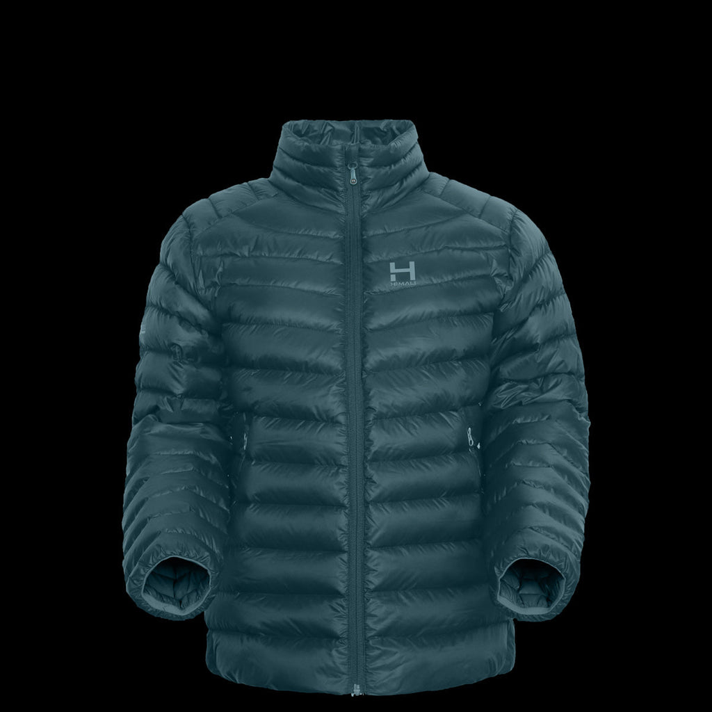 product photo of the womens NONhooded Peak 7 down jacket in colorway MOONLIT TEAL with 700 fill power RDS certified HyperDry down jacket