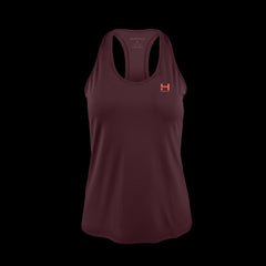 product photo of the Women's pursuit tech tank in colorway Upstream with a small HIMALI logo on the left chest