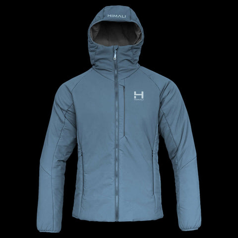 a product photo of the mens ascent stretch hoodie with 100g primaloft gold insulation in colorway K2 BLUE