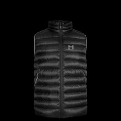 Product image of the Men's Focus Down Vest in colorway Deep Space with 700 fill power hyperdry RDS certified downdown
