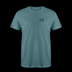 product photo of the mens pursuit short sleeve tech tee in colorway ICEMELT with a small HIMALI logo on the left chest