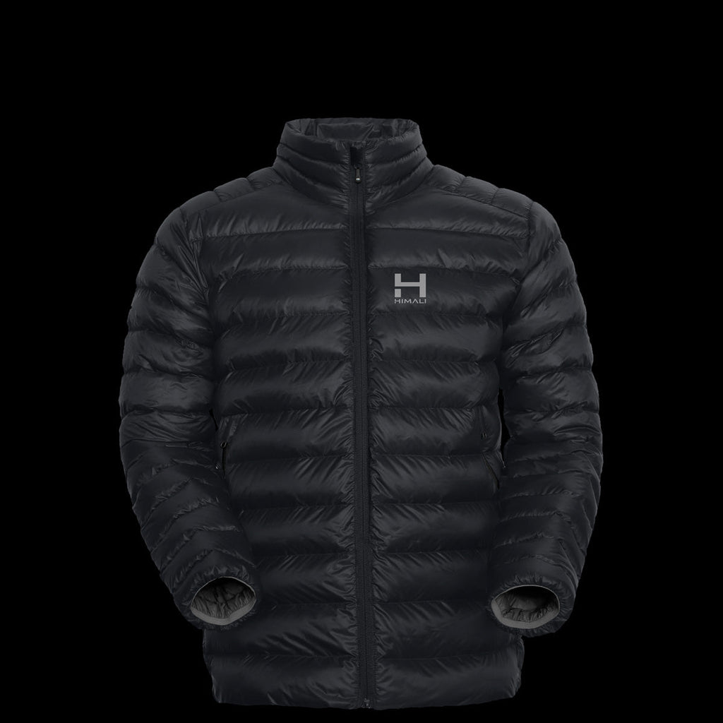 product photo of the mens NONhooded Peak 7 down jacket in colorway DARKEST NIGHT with 700 fill power RDS certified HyperDry down jacket
