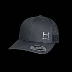 a product photo of the HIMALI Guides Mesh Back Curve Bill Snapback Hat in colorway charcoal