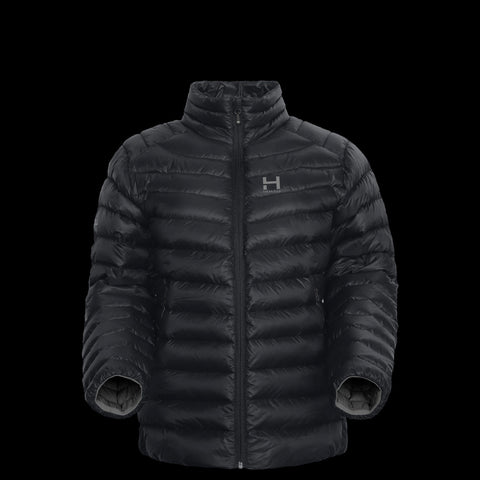 product photo of the womens NONhooded Peak 7 down jacket in colorway DARKEST NIGHT with 700 fill power RDS certified HyperDry down jacket